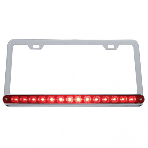 LIC PLATE W/ 14 RED LED