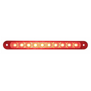 10 LED 6.5" S/T/T RED STRIP