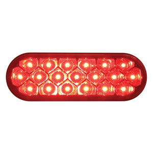 OVAL RED CLEAR 19 LED