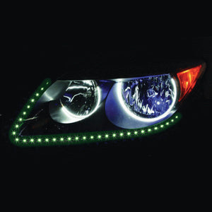 SIDE VIEW LED STRIP 24" 60 LED GREEN PAIR