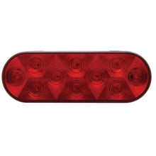 OVAL RED S/T/T 10 LED