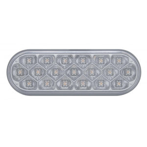 OVAL AMBER CLEAR 19 LED
