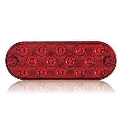 OVAL SURFACE MT 14 LED S/T/T RED