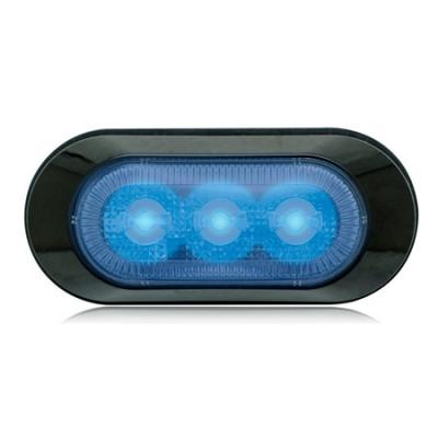 3 LED HIGH POWER STROBE BLUE..
