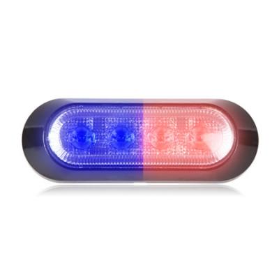 STROBE 4 LED BLUE RED