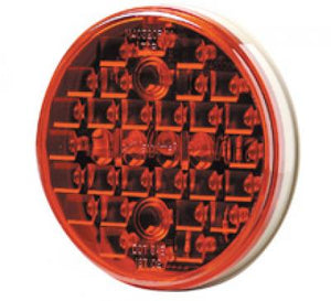 4" ROUND 32 LED S/T/T RED