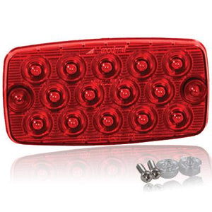 RECT SURF MT 14 LED THIN S/T/T RED